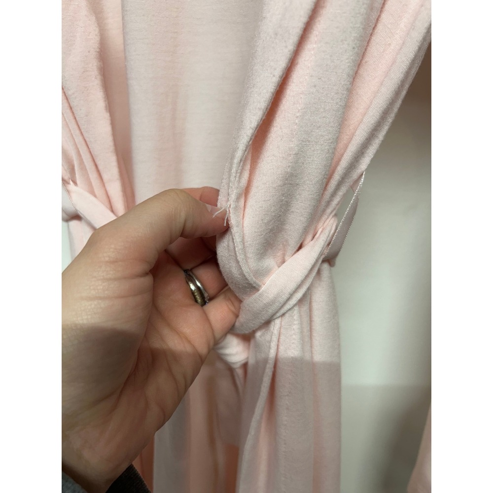 Eberjey Blush Pink Modal Robe Tie Waist Soft Bridal M/L - Picture 6 of 6
